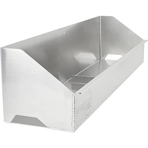 Speedway Motors Adjustable Jack Stand Storage Bin for 2- and 4-Ton Stands, Aluminum Trailer Wall Mount Organizer, Holds Two or Four Stands, 30 Inch Length