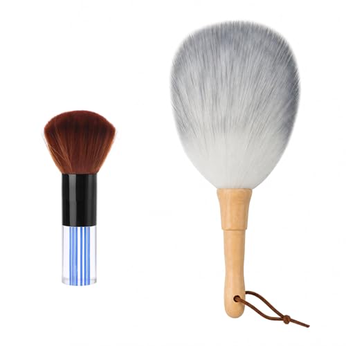 2 PCS Car Interior Dusting Brush, Soft Bristles Auto Dashboard Duster Interior Cleaning Brush, Scratch-Free Microfiber Sweep Detailing Brushes for Car Air Vent Dash Seat