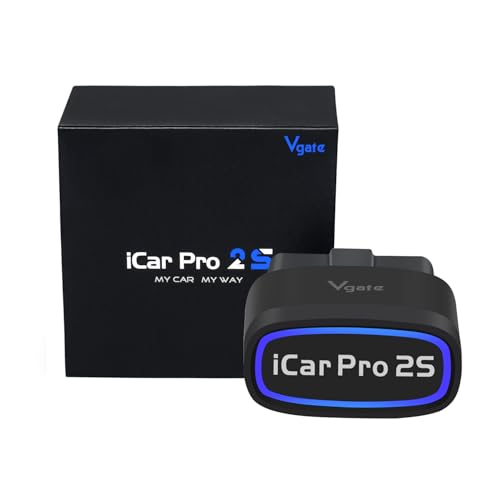 Vgate iCar Pro 2S Bluetooth OBD2 Scanner Fixd Car Diagnostic Tool Code Reader for Android & iOS & Windows, Black