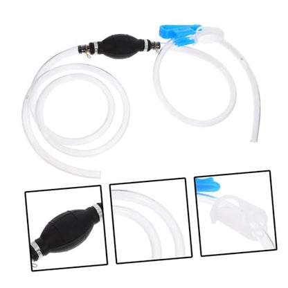 MAGICLULU 1 Set Hand Gas Pump Siphon Kit Manual Siphon Hose for Gas Fuel Transfer Durable Oil Pump for Automotive Motorcycle Applications No Power Needed