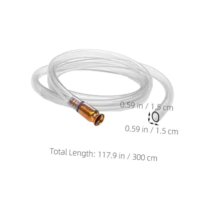 Ciieeo 1set Automatic Siphon Hose Kit Tube Copper Clamp Oil Transfer Transfer Water Siphon Hose for Cars and Use