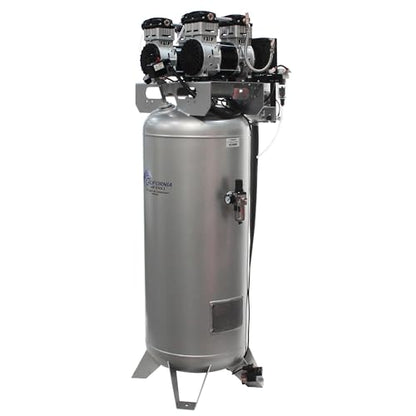 California Air Tools 60040DCADC 4.0 HP Ultra Quiet and Oil-Free Air Compressor, 60 Gallon Steel Tank, 75 dBA Noise Level, with Air Drying System and Auto Drain - style: 60 Gallon ASME Tank w/98% Dry Air