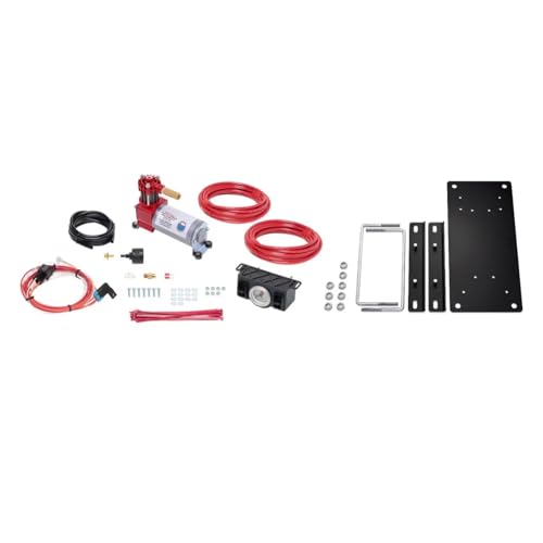 TrendsAuto Firestone Airide Ride-Rite Rear Air Springs Kit with Standard Compressor Dual Path Analog Gauge fits 2008-2026 E450 Cab-Chassis & Class C Motorhome | TrendsAuto Decal | 2622 2910 - size: Dual Path Analog