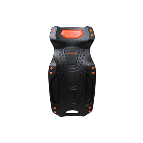 K Tool International XD74942 42" Automotive Creeper: High-Density Polyethylene Body, 440lb Capacity, Six 3" Swivel Casters, Ergonomic Head/Neck Pads, Dual Tool Trays, Low Profile Garage Design