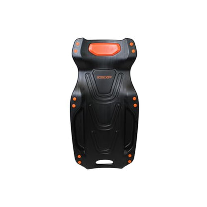 K Tool International XD74942 42" Automotive Creeper: High-Density Polyethylene Body, 440lb Capacity, Six 3" Swivel Casters, Ergonomic Head/Neck Pads, Dual Tool Trays, Low Profile Garage Design