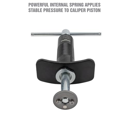 OEMTOOLS 35058 Brake Caliper Piston Rewind Tool, Spring Loaded Brake Caliper Wind Back Tool, Universal Rear Piston Brake Caliper Retractor Tool , Black - style: Brake Caliper Piston Rewind Tool