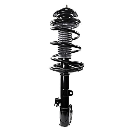 Detroit Axle - AWD Front Struts Sway Bars for 2011-2014 Toyota Sienna, 2 Struts & Coil Spring Assembly 2 Sway Bars 2012 2013 Replacement Suspension Ready Struts Shocks - size: 4QS47201/ sway kit