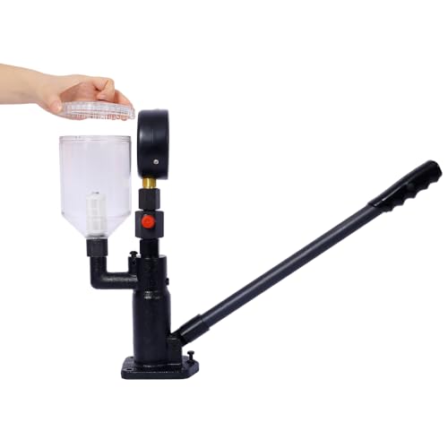 Diesel Injector Tester, Professional Fuel Injector Nozzle Tester for Tractors, Fuel Pressure Tester with Dual Scale Gauge, Precise Diesel Compression Tester, Complete Accessory Kit (400Bar/6000PSI) - size: 400Bar/6000PSI