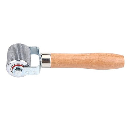 Dioche Car Wheel Wooden Handle Tire Patch Repair Stitcher with Bearing Roller for Effective Tire Repair (L) - size: L