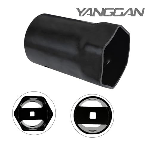 Hub Socket Nut Kit 1/2" Drive 54mm Compatible with Landcruiser Hilux 4x4 for Nissan Patrol, for Toyota FJ LN RN BJ HJ KZN165R T100 LC100 4WD 4X4 Hex Front Wheel Bearing Hub Axle Nut Socket