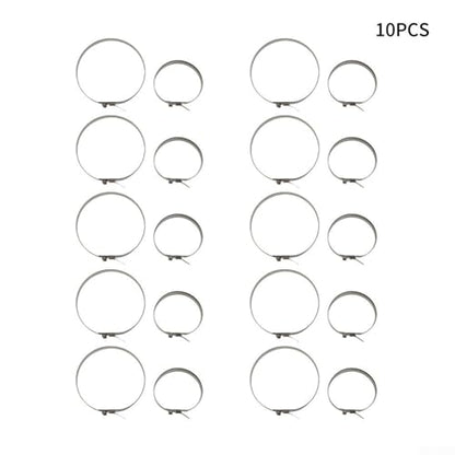 Stainless Steel Axle Boot Clamp Pliers Kit for CV Joint Boot Crimping — 10 Short & 10 Large Bands (34cm×6.5mm / 74cm×7mm), Compatible with Auto and For