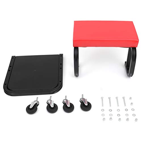ECCPP Rolling Creeper for Seat Mechanic Stool Chair for Auto Car Garage with On-board Storage Tray with 300 lbs Capacity