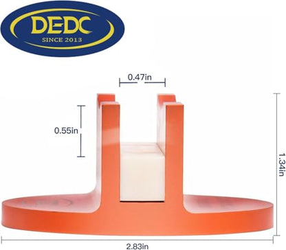DEDC Universal Aluminum Grooved Magnetic Jack Pad, Jacking Puck Pinch Weld Frame Rail Adapter, Oil Change Mush Haves, Change Tire Repair Tires Oil Must Have, for Car SUV Truck Pickup Sedan MPV Wagon - color: Orange 1 Pc