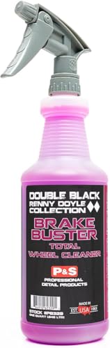 P & S PROFESSIONAL DETAIL PRODUCTS - Brake Buster Wheel and Tire Cleaner - Non-Acid Formula Safe For All Wheel Types, Removes Brake Dust, Oil, Dirt, Light Corrosion - 1 Quart - size: 32 Fl Oz (Pack of 1)