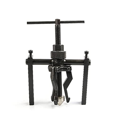 3 Jaw Puller Heavy Duty Bushing Gear Extractor Tool Kit with 1/4 Socket Ratchet Wrench Open End Spanner for Motorcycle Car Universal Bearing Puller Set of 5 Pieces