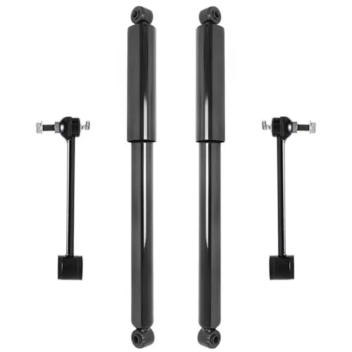 Detroit Axle - Rear Shock Absorbers Sway Bar End Links Replacement | for 2003-09 Hummer H2 - size: 4AS47026/shock kit