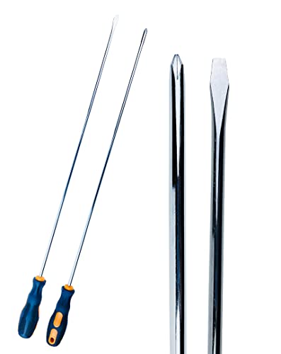 24" Long 2 Pc Extra Long Screwdriver Set w/ 20" Shank || Phillips & Slotted Tips || Because Screwdriver Size Matters - size: 24" Extra Long