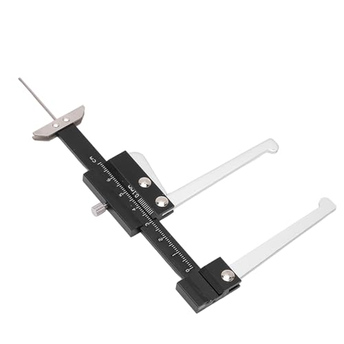 Brake Disc Depth Gauge, Lever Action Floating Jaw Precision, Tire Tread Depth Gauge, 0-60mm Metric Scale for Car Owners, Mechanics, Auto Repair Shops, DIY Vehicle Maintenance, HOM