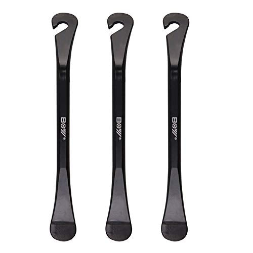 3Pcs Tire Levers, 4.3 inches Carbon Steel Portable Tire Repair Changing Tool Set Lever Tyre Spoon Bike Tube Repair Kit for Remove Replace Road Mountain