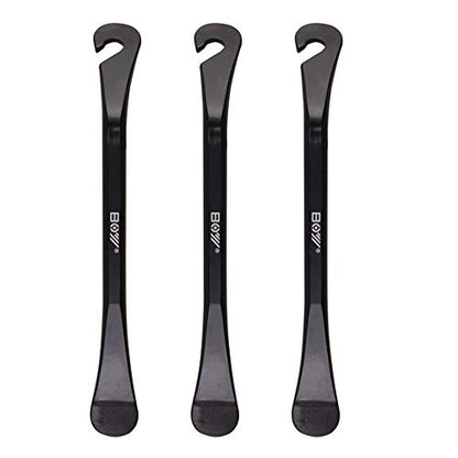 3Pcs Tire Levers, 4.3 inches Carbon Steel Portable Tire Repair Changing Tool Set Lever Tyre Spoon Bike Tube Repair Kit for Remove Replace Road Mountain