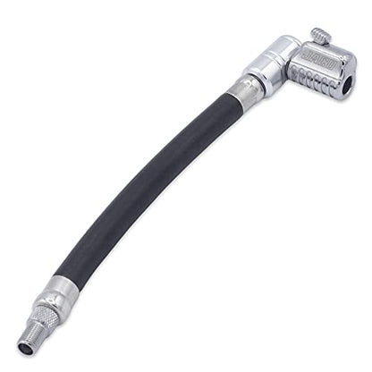 JACO Lightning L2X Quick-Connect Locking Tire Inflator Air Chuck Extension | Patented Lock-on Compressor Hose Attachment | 90 Degree Adapter (Open Flow) - style: 90 Degree Head