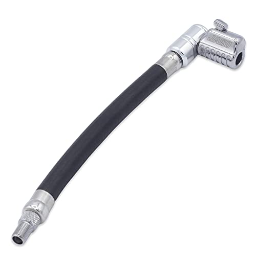 JACO Lightning L2X Quick-Connect Locking Tire Inflator Air Chuck Extension | Patented Lock-on Compressor Hose Attachment | 90 Degree Adapter (Open Flow) - style: 90 Degree Head