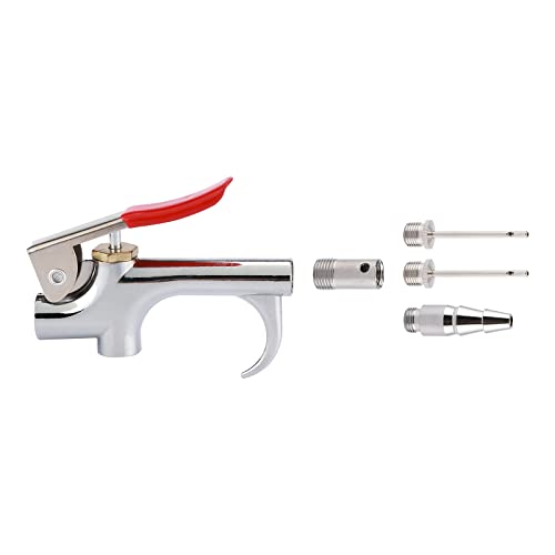 18 Pieces Air Tool Accessories Kit with 3/8 Inch X 25 FT PVC Hose, 1/4 Inch NPT Quick Connect Fittings, Air Blow Gun, Tire Gauge, Air Chuck - size: 18 Pieces Kit with PVC Hose