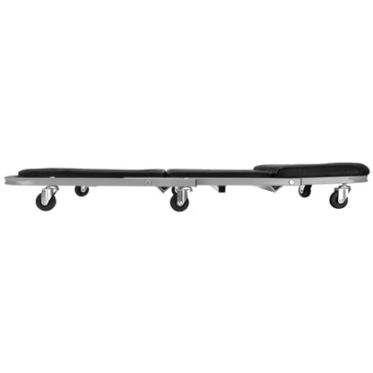 Performance Tool W85018 40-Inch Folding Creeper Rolling Seat, All-in-One Adjustable Roller Garage Chair, Lay Down or Sit, 330LBS Capacity Under Car Roller Creeper with 6 Swivel Casters - style: 2-in-1 40" Z-Frame Folding Creeper