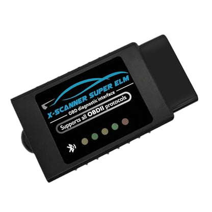Obd2 Bluetooth ELM327 v1.4 Scanner with PIC18F25K80 Original Chip | ELM327 Car Code Reader Compatible for 1996+ Vehicles,Works with Torque App in Android,Windows and Symbian System(NOT iOS) - style: ELM327 Buletooth