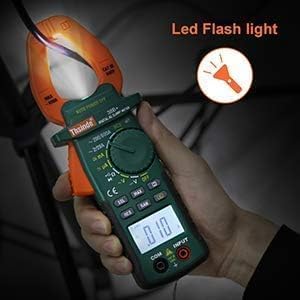 Digital Clamp Meter 2000 Counts, Multimeter Amp Meter with Storage Bag AC/DC Volt AC/DC Current Ohm Diode Resistance Test Voltage Tester