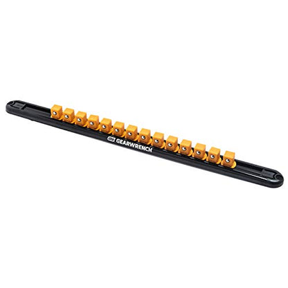 GEARWRENCH 1/2" Drive Magnetic Socket Rail Includes 14 Clips - 83128 - size: 1/2"
