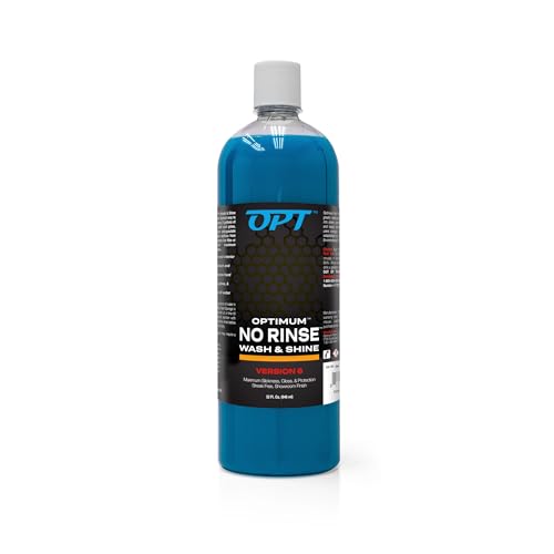 Optimum No Rinse Version 6 (32 Oz), Grit Guard Bucket Insert (Blue), and Big Red Sponge 2.0 (BRS) Car Cleaning Kit, ONR Rinseless Car Wash, Dirt Lock, and Professional Wash Sponge for Auto Detailing