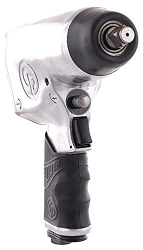 Chicago Pneumatic CP734H - 1/2 Inch Air Impact Wrench, Pistol Handle, Max Torque Reverse Output 425 ft. lbf / 576 Nm, 9,500 RPM, Pin Clutch, Industrial Tool, Automotive