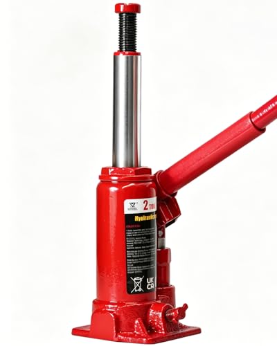 2 Ton Hydraulic Welded Bottle Jack, 4000 lb Capacity Automotive Lift Jack for Car, Pickup Truck, RV and Auto Repair, 5.8" to 10.9"" Lifting Range - size: 2 Ton