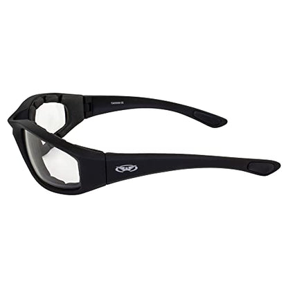 Global Vision Kickback Motorcycle Glasses - color: Black Frame/Clear Lens
