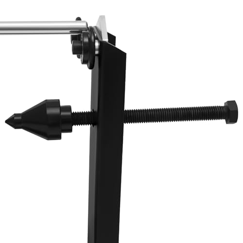 Motorcycle Wheel Balancer & Truing Stand, 2-in-1 Heavy Duty Tire Rim Spin Balancing Static Truing Stand, Portable Wheel Alignment & Tire Balancing Tool for Most Motorcycles, Sport Dirt Bikes