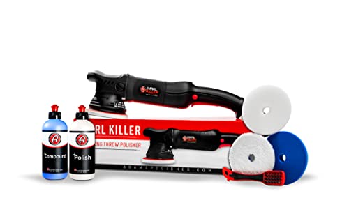 Adam's Polishes Swirl Killer 15mm Polisher Kit 7 Item Buffer Polisher Dual Action Machine | Use W/Car Polish, Polishing Compound, or Car Scratch Remover | Detailing Car Wash Clay Bar Ceramic Coating - size: 15mm Polishing Kit (7 Item)