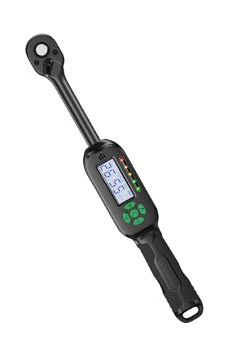 3/8 Inch Digital Torque Wrench, 2.2-44.3 Ft-lbs/3-60Nm, Buzzer and LED Notification, Small Electronic Torque Wrench for Motorcycles - size: 2.2-44.3 ft-lb/3-60 Nm