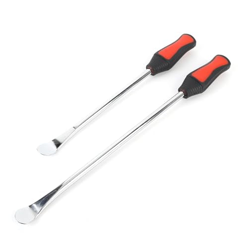 2pcs Tire Spoons,Set Changing Tires,11.81in 14.57in Carbon Steel Ergonomic Handle Motorcycle Tire Changing Lever,for Motorcycle Bike Scooter