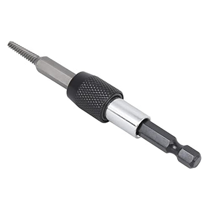Screw Extractor Set, 6 Pcs Headless Broken Screw Remover, Damaged Stud Removal Tool, Professional Grade Kit with Post, for Mechanics, Automotive Repair, Woodworking, DIY Projects,