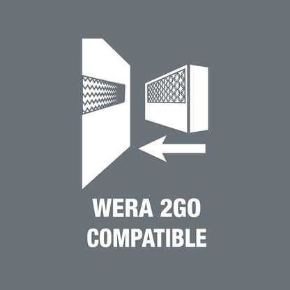 WERA 05004048001 8100 SB 8 Zyklop Metric Metal Ratchet Set with Switch Lever, 29 Piece, 3/8" Drive - size: 3/8 Inch Drive