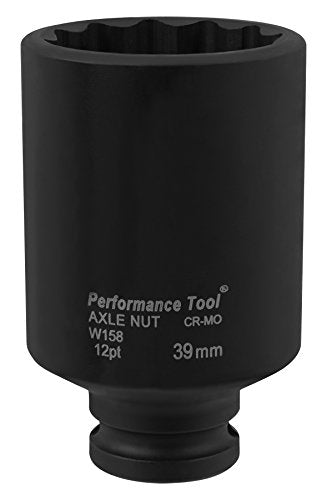 Performance Tool W158 39mm Toyota Axle Nut Socket - style: 39mm (Toyota)