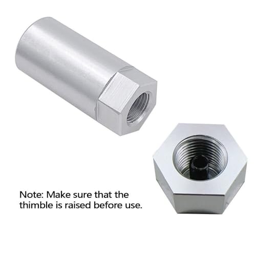 Fuel Rail Pressure Gauge Adapter Compatible with Ford Service Port Schrader Valve Adapter Silver