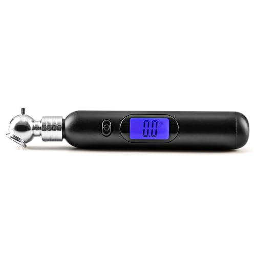 Digital Tire Pressure Gauge, 5-100PSI 4 Settings Pencil Tire Gauge with Backlit LCD Display, Accurate Air Pressure Gauges for Cars Trucks Motorcycles Bicycles, Car Accessories
