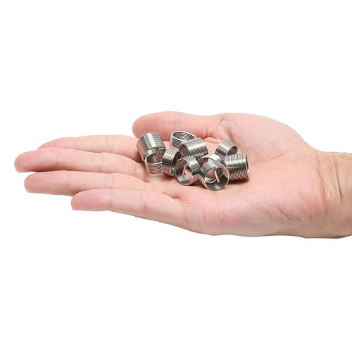 OEMTOOLS 25644 M14-1.25 Fix-A-Thread Spark Plug Saver Inserts Kit, Metric, Restores Damaged Threads for Automotive Repair, Includes Stainless Steel Inserts for High-Demand Applications - style: M14 Helical Inserts