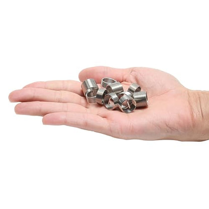 OEMTOOLS 25644 M14-1.25 Fix-A-Thread Spark Plug Saver Inserts Kit, Metric, Restores Damaged Threads for Automotive Repair, Includes Stainless Steel Inserts for High-Demand Applications - style: M14 Helical Inserts