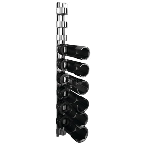 Performance Tool W84027 10 pc. 3/8-in. Dr. Flare Nut Socket Set for Tight Spaces: 10-19mm Sizes, Useful for Sensors, ABS, Master Cylinders, Chrome Vanadium Steel, Black Phosphorus Finish