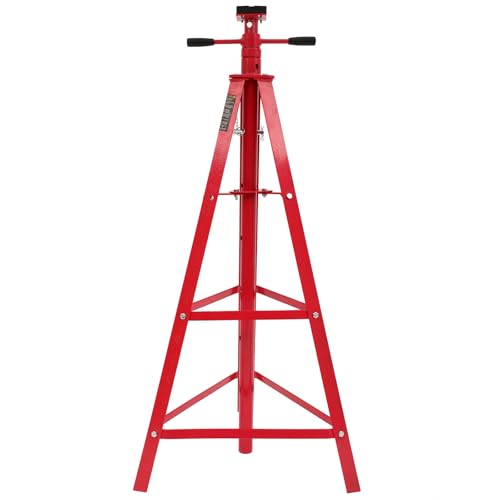 Under Hoist Tripod Stand 4000 LBS /2 Ton Capacity Lift Stand for Garages, Repair Shops, and DIY, Lift Range 47" to 82.7", Heavy Duty Steel, Red