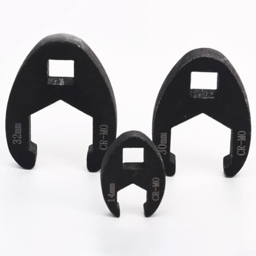 19 Pcs For Crowfoot Wrench Set 1/2 & 3/8 Inch Drive Sizes 8-32mm Flare Nut Wrench Open End Wrenches For Limited Space Automotive Repair Mechanic Tools