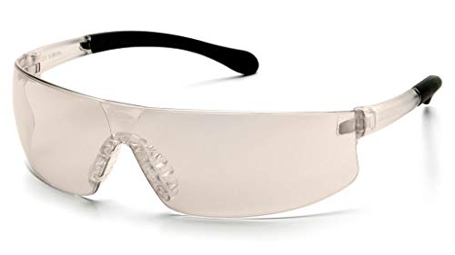 Pyramex Provoq Safety Eyewear Blue Mirror Lens Black Temples - color: Black